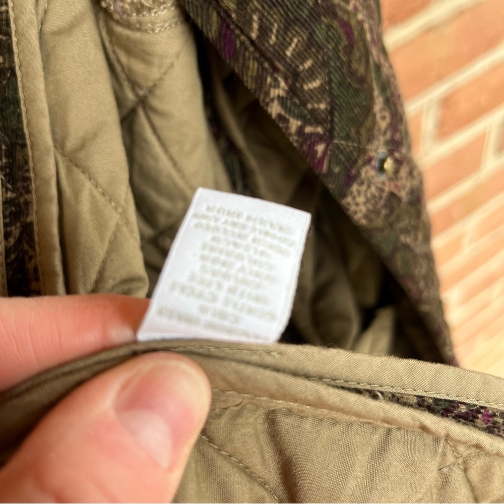 Patterned quilted jacket. 1X - Picture 6 of 11